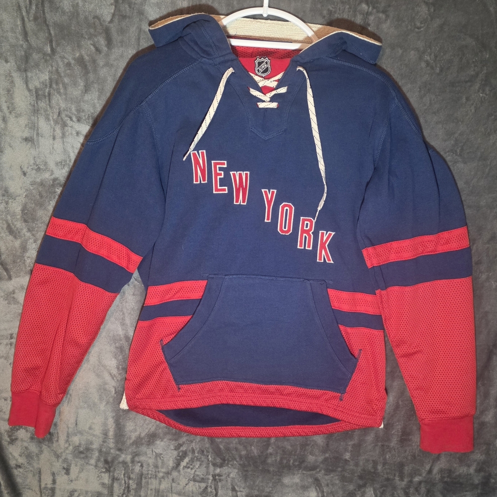 CCM New York Rangers Lace-Up Hoodie